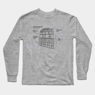 Sound System Diagram Long Sleeve T-Shirt